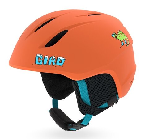Lyžiarska prilba Giro Launch Mat Deep Orange Dino 20/21