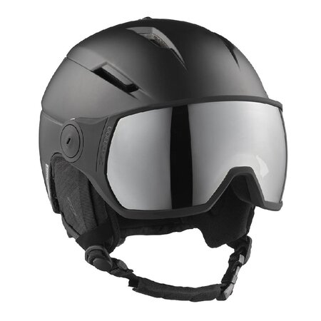 Lyžiarska prilba Salomon Pioneer Visor Black/Silver Uni 20/21