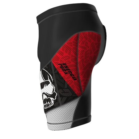 Kraťasy s chráničmi Energiapura Panta Racing Red/Black