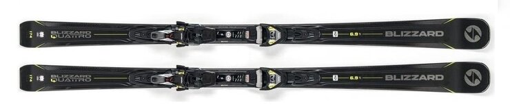 Lyže Blizzard Quattro 6.9 Ti + XCell 12 Demo Black/Lime 17/18
