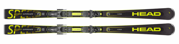 Lyže Head Supershape E-speed Sw Sf-Pr bez brzdičky Black Green 23/24