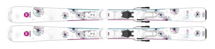 Lyže Rossignol Fun Girl Xpress Jr 130-150 + Xpress 7 GW B83 Wht 20/21