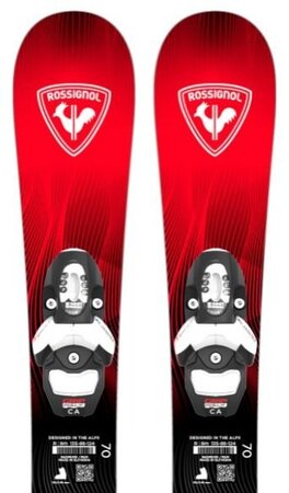 Lyže Rossignol Hero Kid Pre-Drilled + Team 4 GW B76 Black 26/27