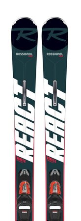 Lyže Rossignol React 6 Compact Xpress + Xpress 11 GW B83 Bk/Hot Rd 21/22