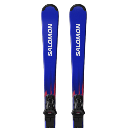 Lyže Salomon E Equipe MT JR + M10 GW L80 Race Blue/Equipe Red 26/27