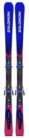 Lyže Salomon E Equipe Sl 10 + MI 12 GW Race Blue/Equipe Red 26/27