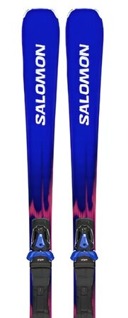 Lyže Salomon E Equipe Sl 10 + MI 12 GW Race Blue/Equipe Red 26/27