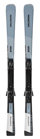 Lyže Salomon E S/MAX 10 + MI12 GW F80 Dusty Blue/Black 26/27