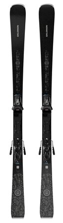 Lyže Salomon E S/MAX N°14 + MI12 GW F80 Black/Glitter 26/27