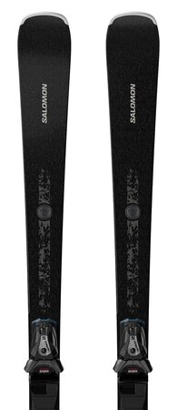Lyže Salomon E S/MAX N°14 + MI12 GW F80 Black/Glitter 26/27