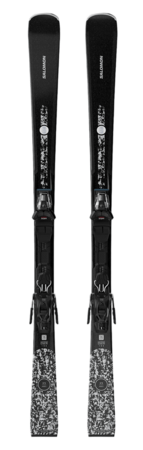 Lyže Salomon E S/MAX N°8 Black + M10 GW L80 Black/Glitter 26/27