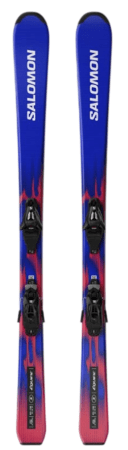 Lyže Salomon L Equipe Jr S + C5 GW J75 Race Blue/Equipe Red 26/27