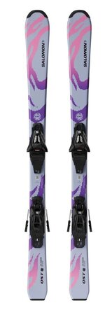 Lyže Salomon L QST Jr Cosmic Sky M + C5 GW J75 Cosmic Sky/Pastel Pink 26/27