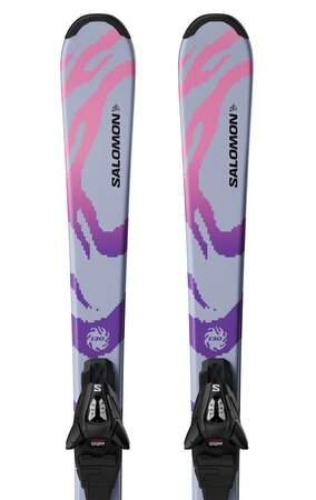 Lyže Salomon L QST Jr Cosmic Sky M + C5 GW J75 Cosmic Sky/Pastel Pink 26/27
