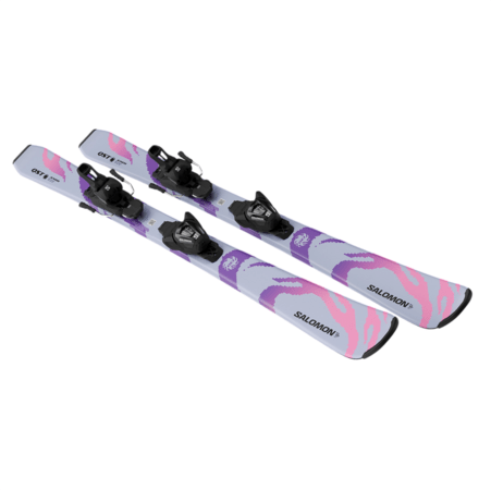 Lyže Salomon L QST Jr Cosmic Sky M + L6 GW Cosmic Sky/Pastel Pink 26/27