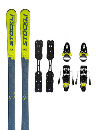 Lyže Stöckli Laser AX Yellow/Blue + doska Vist WC Air Wide 75 + viazanie V412 21/22