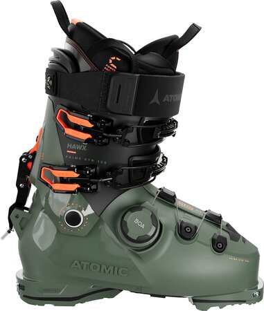 Skialpové lyžiarky Atomic Hawx Prime XTD 120 BOA Army Green/Orange 25/26