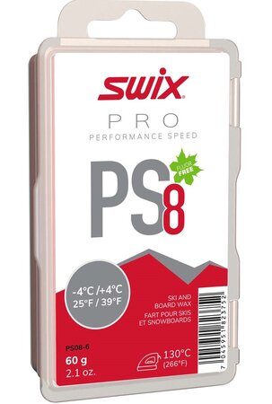 Sklzný vosk Swix Pure Speed Červený -4/+4°C, 60g