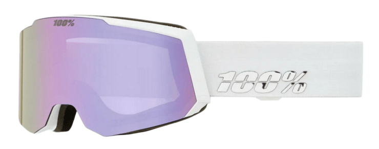Okuliare 100% SNOWCRAFT S HiPER Goggle White/Lavender - Mirror Lavender Lens Okuliare 100% SNOWCRAFT S HiPER Goggle White/Lavender - Mirror Lavender Lens
