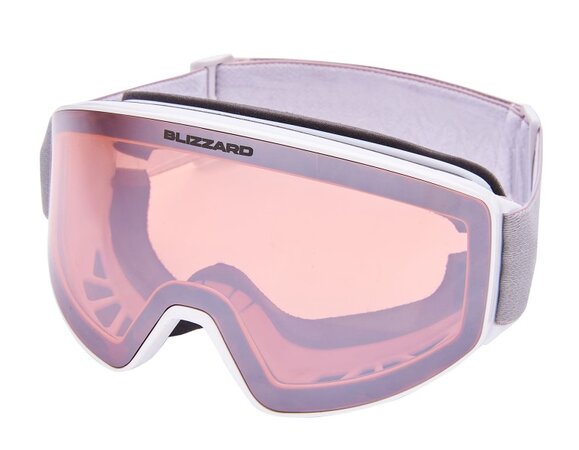Lyžiarske okuliare Blizzard 931 DAZO White Shiny/Rosa2/Silver Mirror