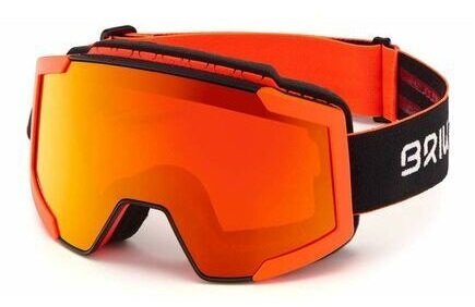 Lyžiarske okuliare Briko Lava FIS 7.6 2 Lenses 909-RM3P1 Matt Black Orange