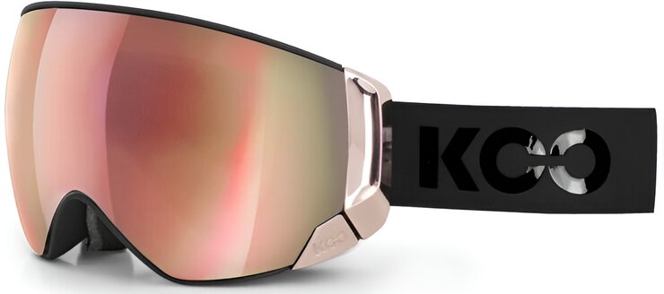Lyžiarske okuliare KOO Enigma Chrome Black/Pink Gold/Pink Gold Mirror Lyžiarske okuliare KOO Enigma Chrome Black/Pink Gold/Pink Gold Mirror
