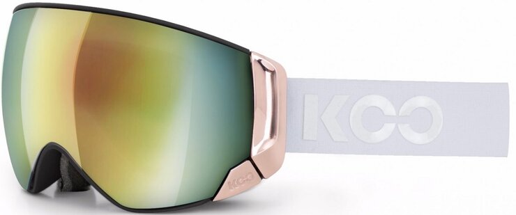Lyžiarske okuliare KOO Enigma Chrome White/Pink Gold/Pink Gold Mirror Lyžiarske okuliare KOO Enigma Chrome White/Pink Gold/Pink Gold Mirror