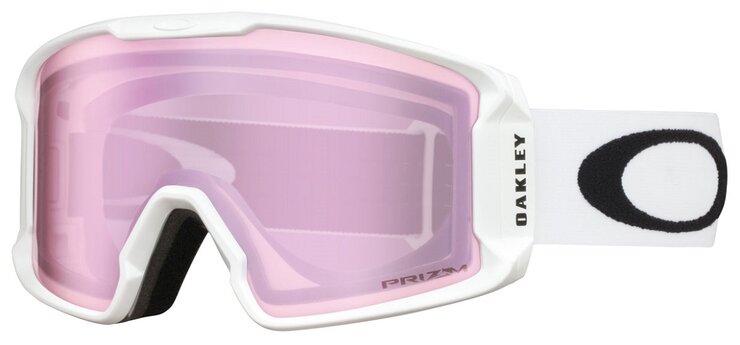 Lyžiarske okuliare Oakley Line Miner XM Matte White w/PrizmHi Pink