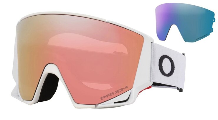 Lyžiarske okuliare Oakley Flow Scape M Matte White w/Prizm Rose Gold