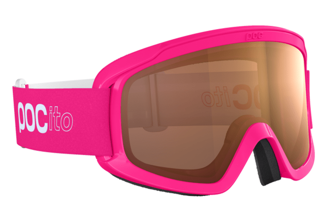 Lyžiarske okuliare POC POCito Opsin Fluorescent Pink/Partly Sunny Light Orange