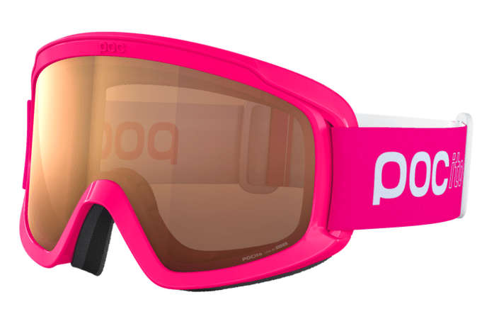 Lyžiarske okuliare POC POCito Opsin Fluorescent Pink/Partly Sunny Light Orange