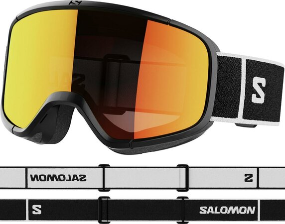 Lyžiarske okuliare Salomon Aksium 2.0 Black/Mid Red