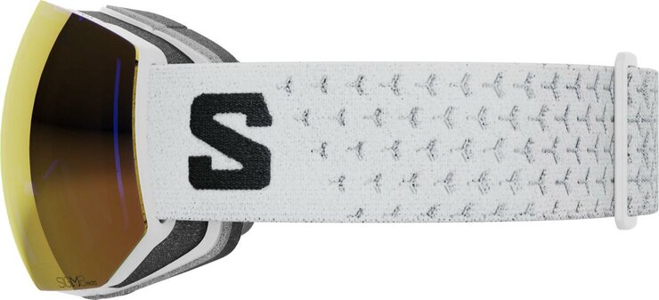 Lyžiarske okuliare Salomon Radium Pro Sigma Photo White/Poppy Red