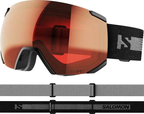 Lyžiarske okuliare Salomon Radium Sigma Black/Apricot