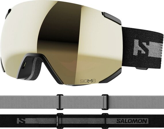 Lyžiarske okuliare Salomon Radium Sigma Black/Black Gold Lyžiarske okuliare Salomon Radium Sigma Black/Black Gold