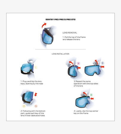 Lyžiarske okuliare Salomon Sentry Pro Black Sigma Ice Blue