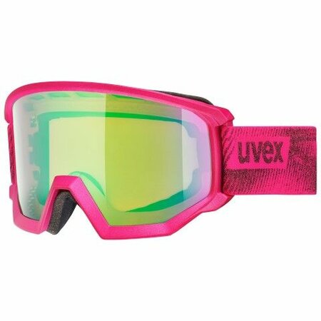 Lyžiarske okuliare Uvex Athletic CV Pink Mat/SL/Mirror Green