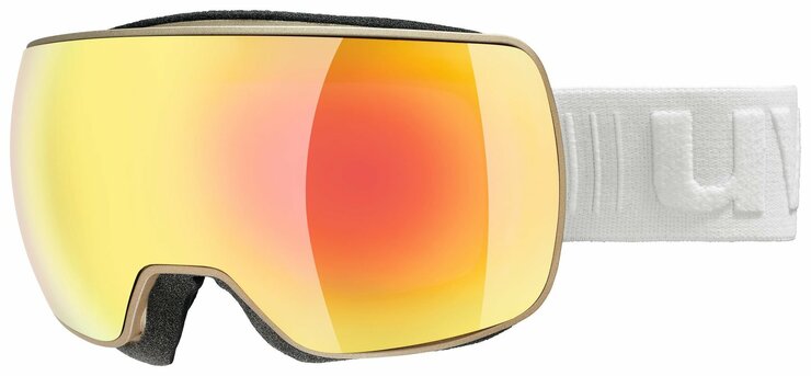 Lyžiarske okuliare Uvex Compact FM Prosecco Mat DL/Orange