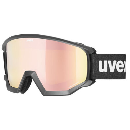 Lyžiarske okuliare Uvex Athletic CV Race Black S2/Mirror Rose