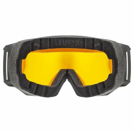 Lyžiarske okuliare Uvex Athletic FM Black Mat Green S2