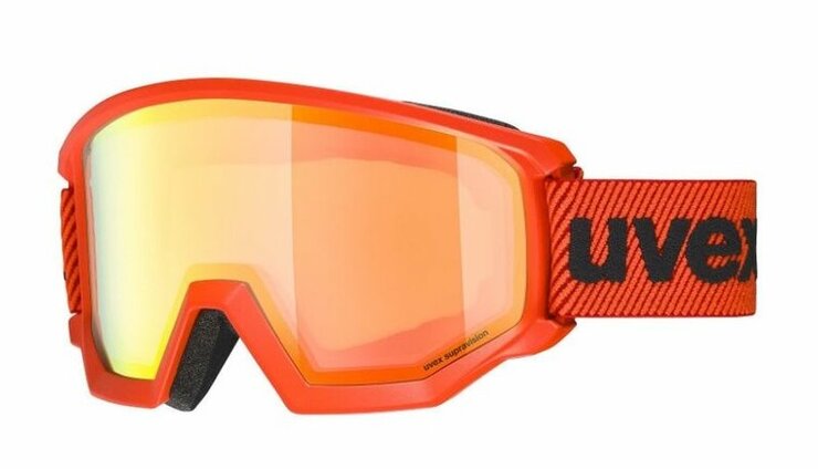 Lyžiarske okuliare Uvex Athletic FM Fierce Red Mat Orange