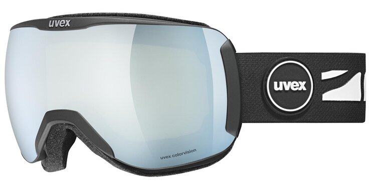 Lyžiarske okuliare Uvex Downhill 2100 CV Black Matt SL/White Green