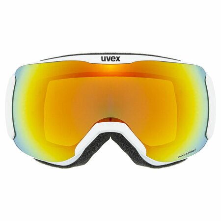 Lyžiarske okuliare Uvex Downhill 2100 CV Race White Mat S2/Mirror Orange