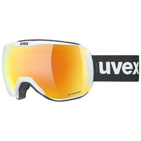 Lyžiarske okuliare Uvex Downhill 2100 CV Race White Mat S2/Mirror Orange