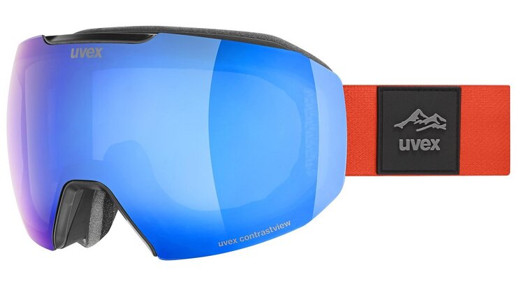 Lyžiarske okuliare Uvex Epic ATTRACT Black DL/FM Blue Smoke