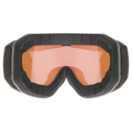 Lyžiarske okuliare Uvex Epic ATTRACT Black DL/FM Gold Orange