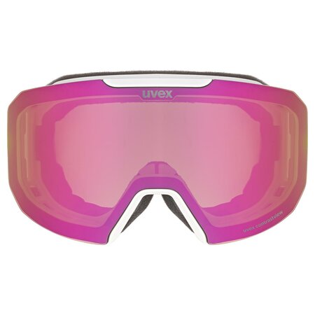 Lyžiarske okuliare Uvex Evidnt ATTRACT WE White Dl/FM Rose Green