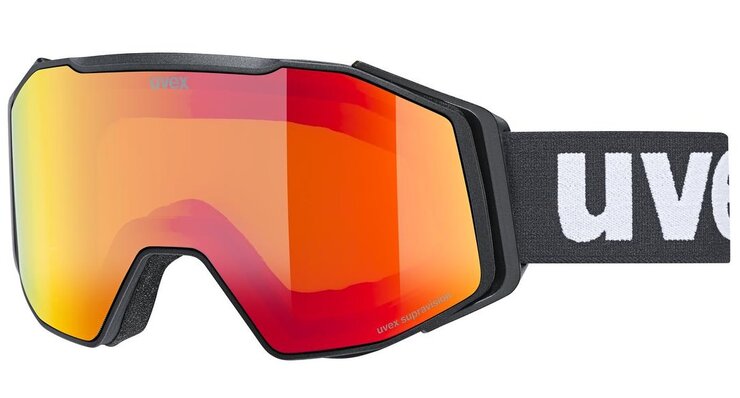 Lyžiarske okuliare Uvex Gravity FM Black Matt DL/Red/Clear
