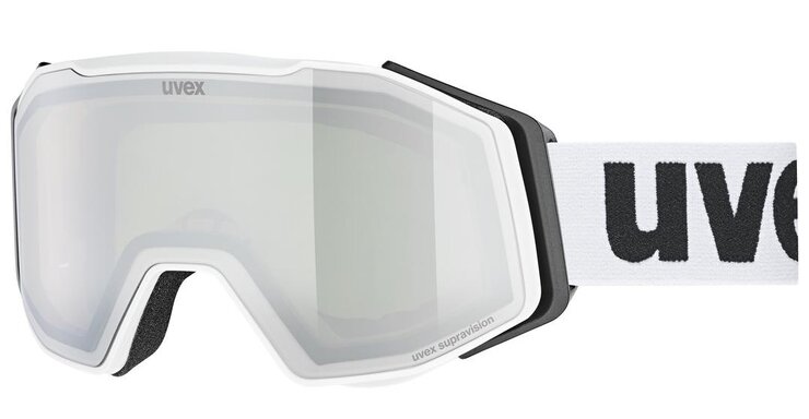 Lyžiarske okuliare Uvex Gravity FM White Matt DL/Silver/Green