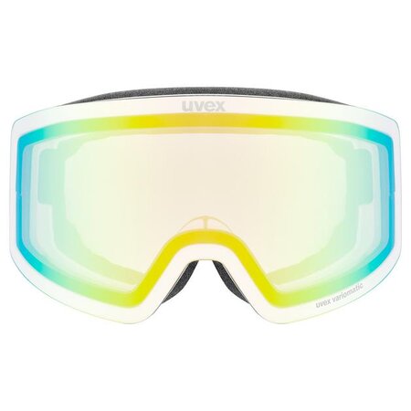 Lyžiarske okuliare Uvex Provoqe V White Matt DL/Green Clear S1-3